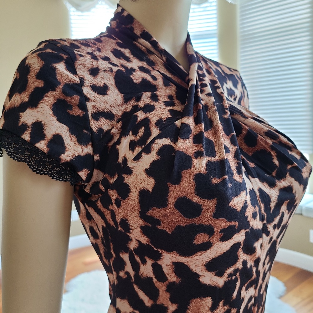 CAPTIVATING ANIMAL PRINT DRESS
